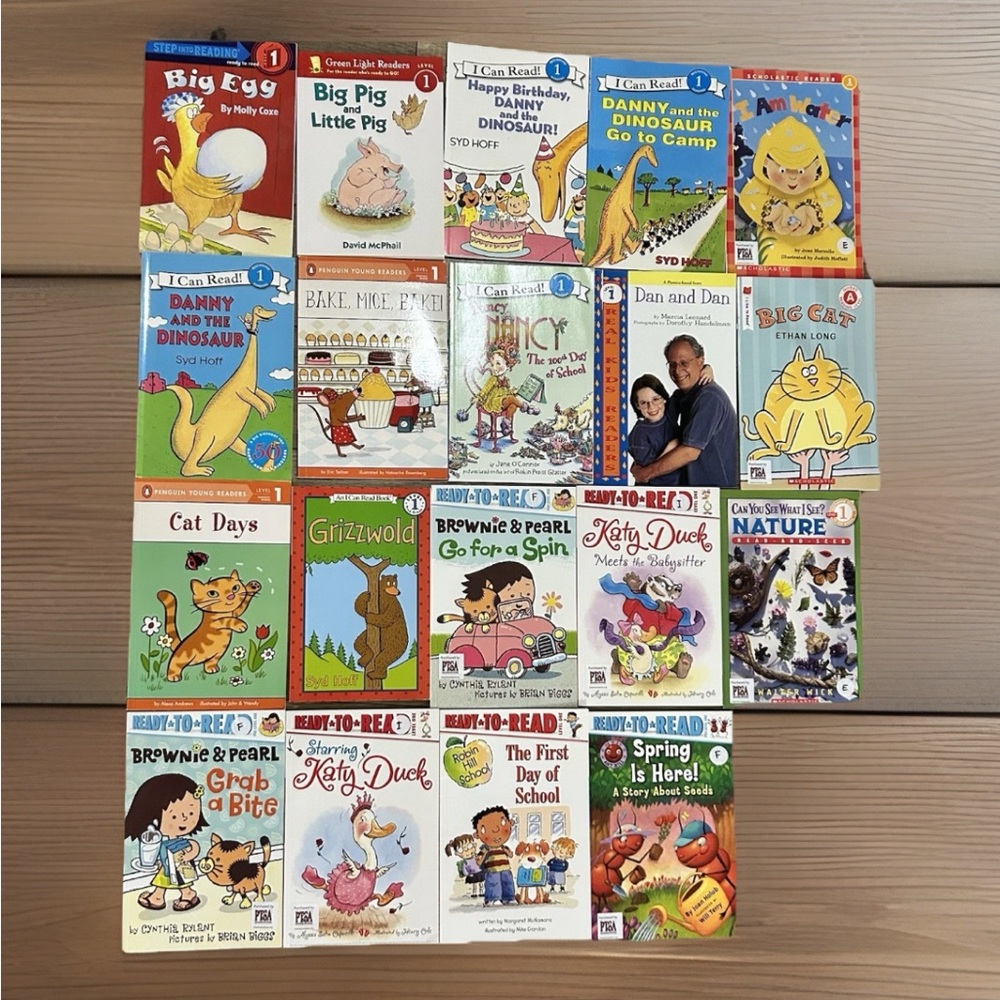 Lot of 19 LEVEL 1 EARLY READER BOOKS BOOK BUNDLE ASSORTED TITLES